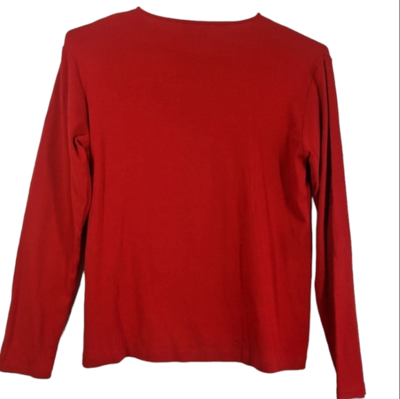 Women's Bundle Worthington Button Down Sweater/ Pendleton Long Slv Tee Size L - Picture 8 of 9